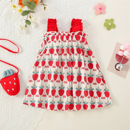 Strawberry Dress and Purse