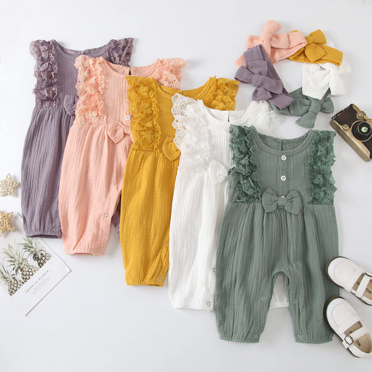 Ruffle Jumpsuit and Headband