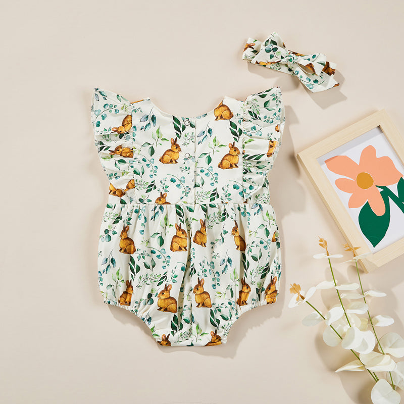 Bunny Romper with Matching Headband