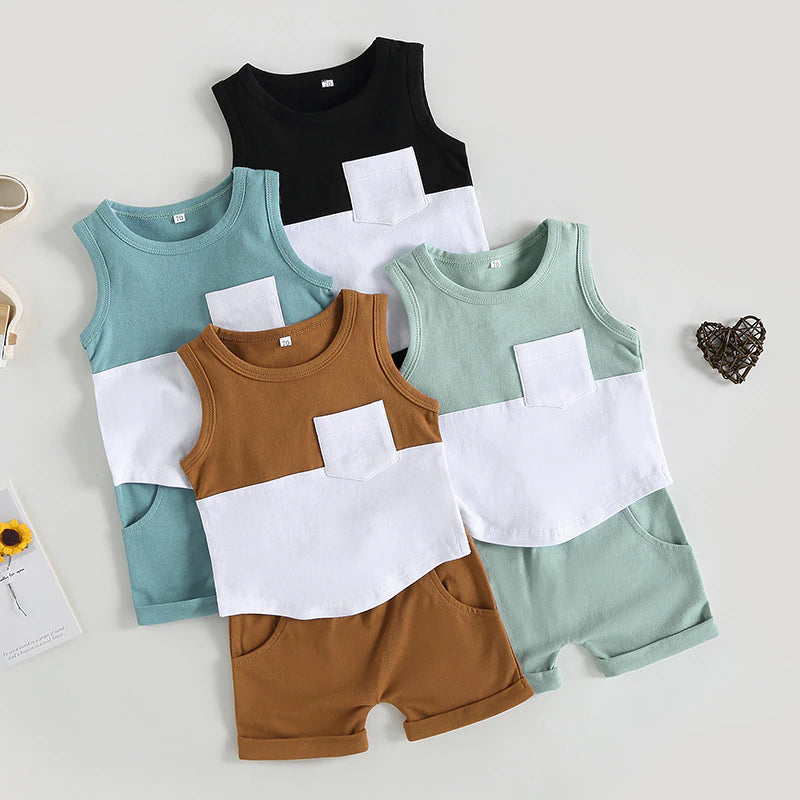 Colorblock tank set